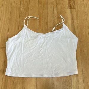 White cropped tank